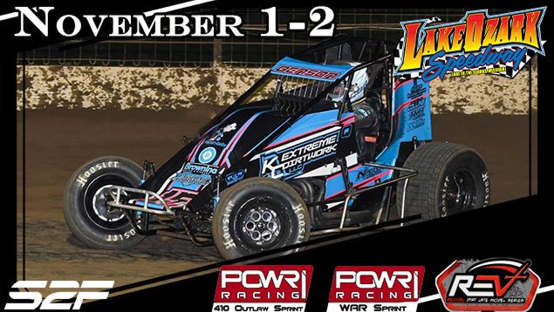 POWRi WAR Championship Weekend at Lake Ozark Speedway November 1-2