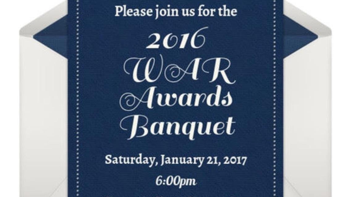 2016 WAR AWARDS BANQUET