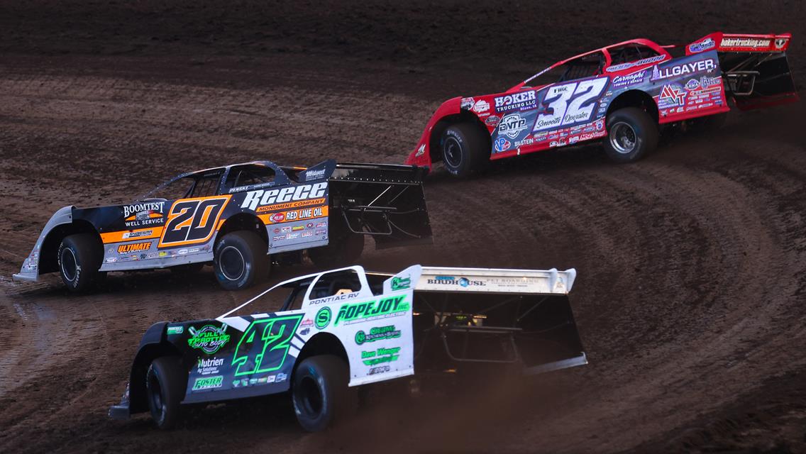 Farmer City Raceway (Farmer City, IL) – Lucas Oil Late Model Dirt Series – Farmer City 74 – May 12th, 2023. (Josh James Artwork)