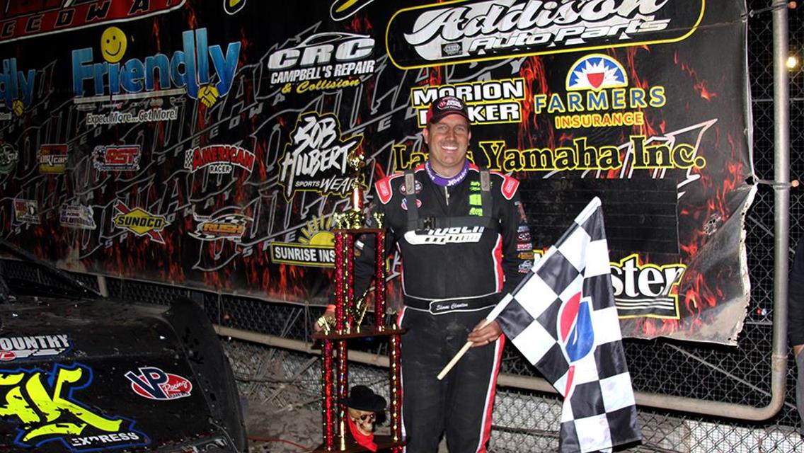 Clanton collects World of Outlaws Late Model win at Outlaw