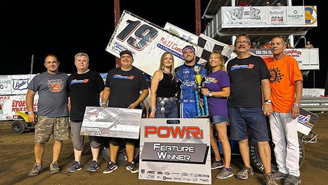 Ayrton Gennetten Gains POWRi 410 BOSS Victory Headlining Missouri State Fair