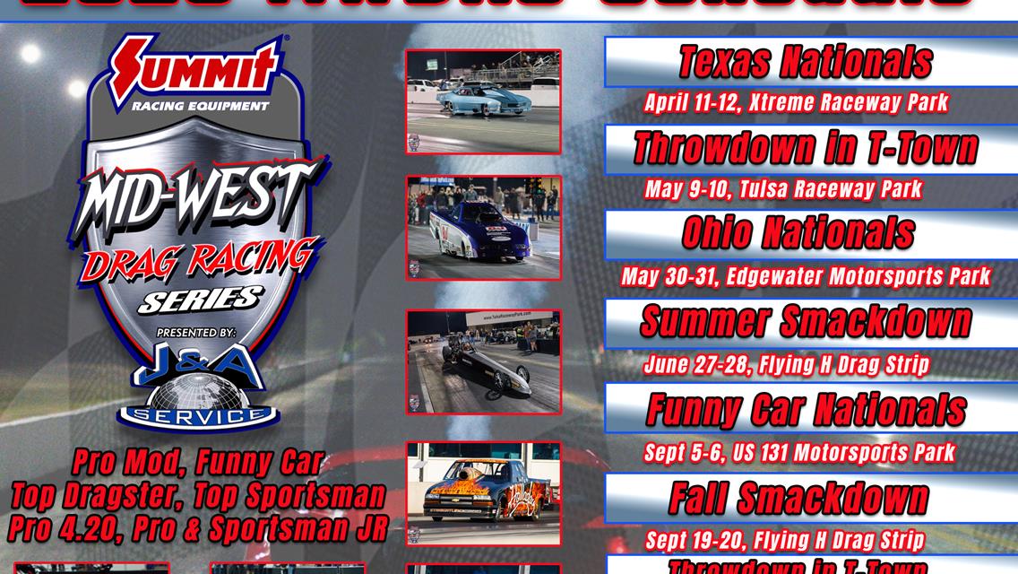 Mid-West Drag Racing Series returns to Tulsa Raceway Park for 2025!