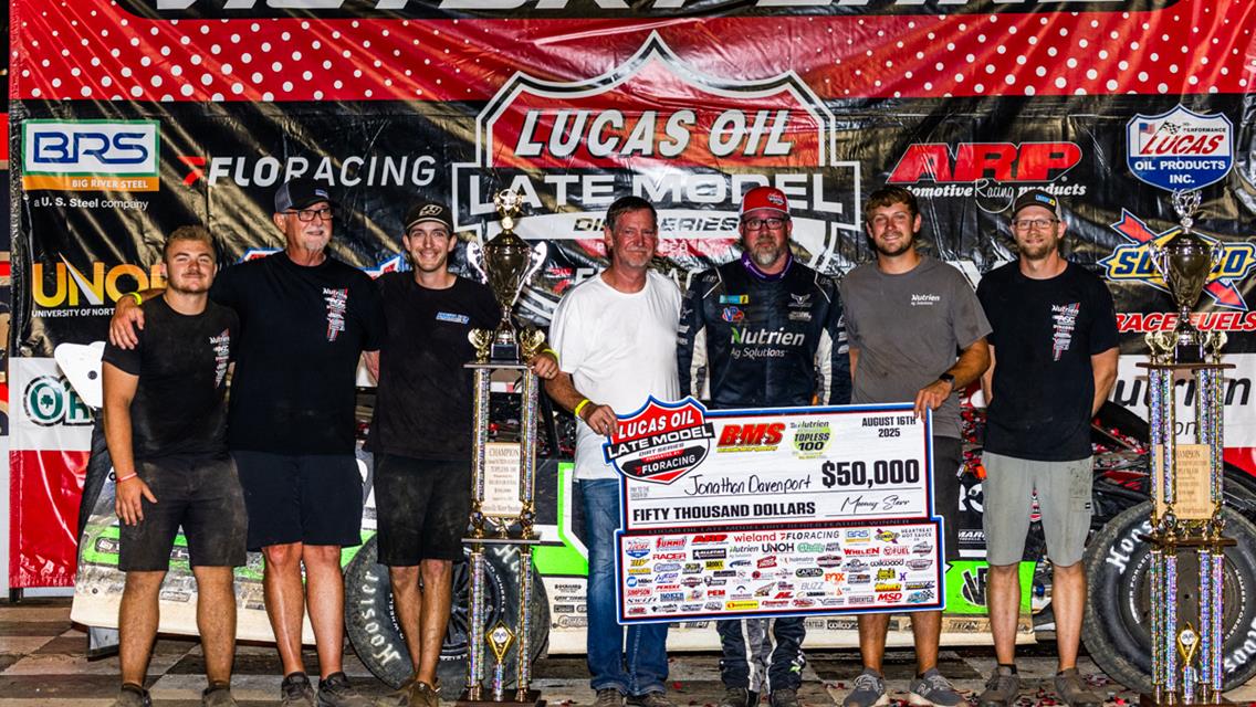 Davenport Wins Second Career Topless 100 at Batesville