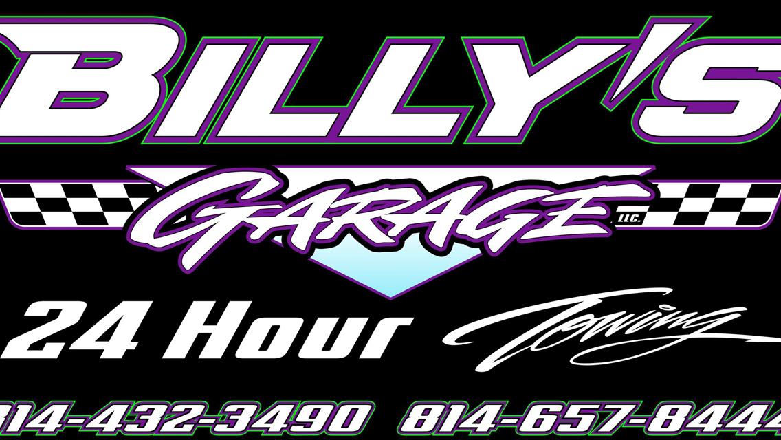 BILLY&#39;S GARAGE TO CO-PRESENT 2025 HOVIS RUSH SPRINT CAR WEEKLY SERIES CHAMPIONSHIP; $5000 TO THE CHAMPION ONCE AGAIN