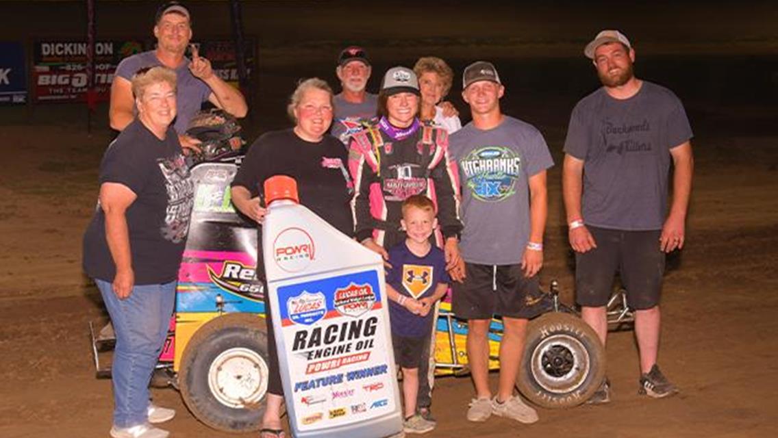 Aubrey Smith Shines in POWRi 600cc Outlaw Non-Wing Micro Victory at Sweet Springs