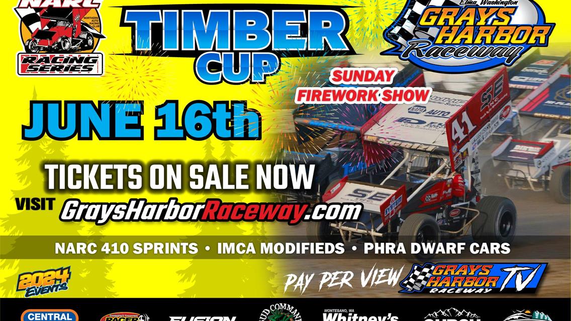 Timber Cup with 410 Sprint Cars and FIREWORKS ON FATHERS DAY!!!!