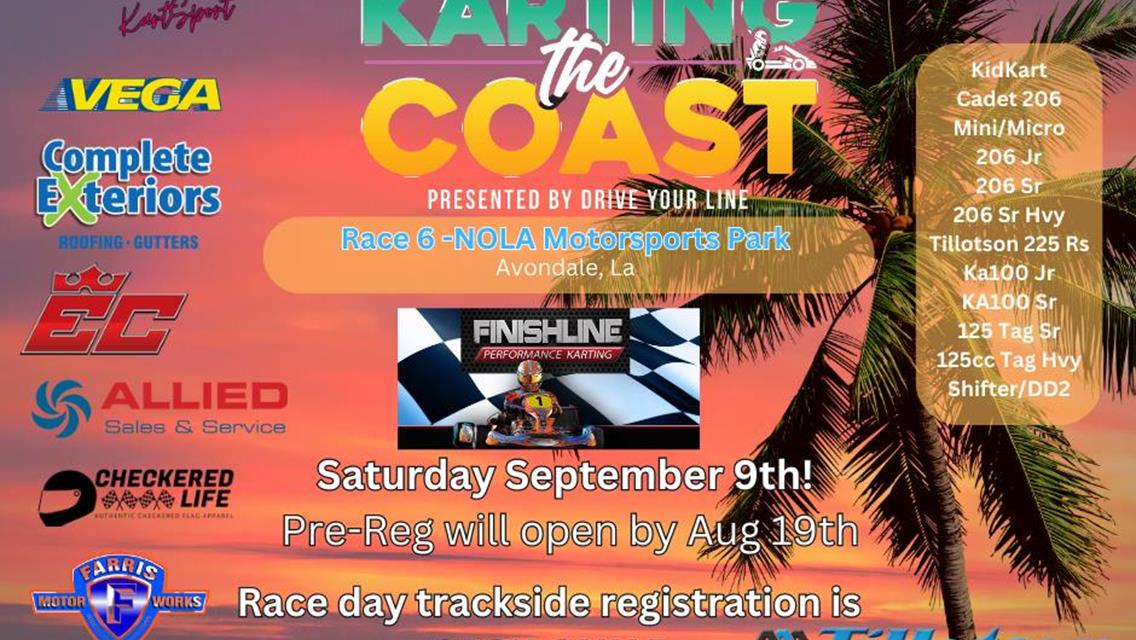Karting The Coast returns to their 2023 schedule Sept 9th