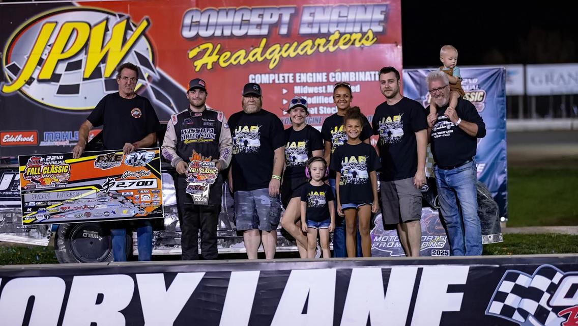 Zimpel, Adams, Anderson, Carlson, Larson and Jacoboski Win First Fall Classic Titles