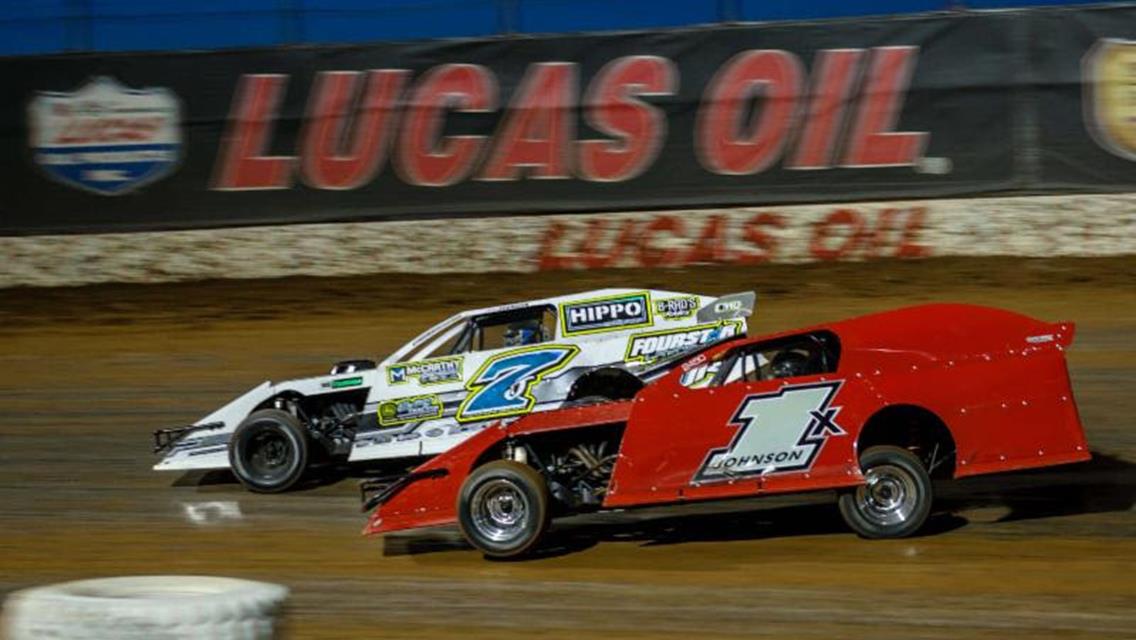 Dramatic pass sends Matt Johnson to USRA Modified win in Lucas Oil Speedway headliner