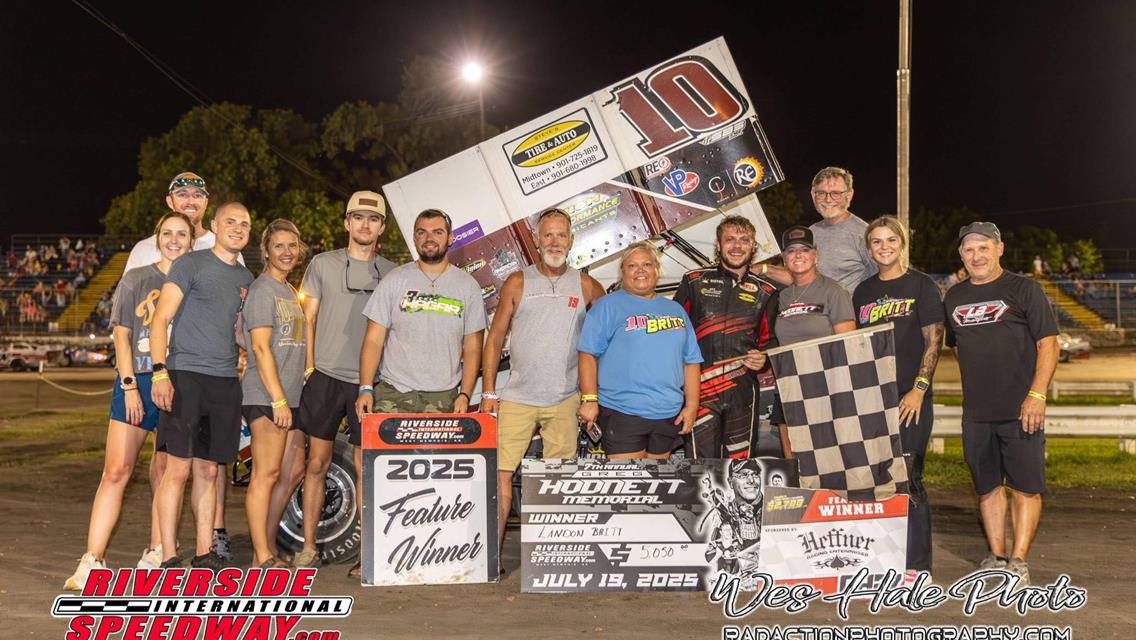 Riverside International Speedway (West Memphis, AR) – ASCS Hurricane Area Super Sprints – Greg Hodnett Memorial – July 19th, 2025.