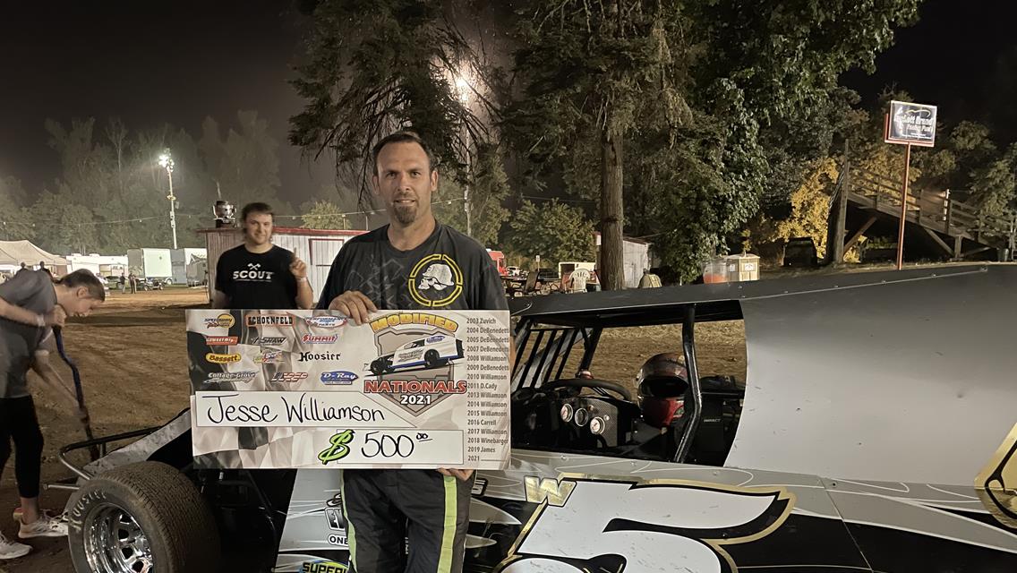 Jesse Williamson Wins Preliminary Night Of The Mark Howard Memorial Modified Nationals; Comer And Toll Also Winners At Cottage Grove