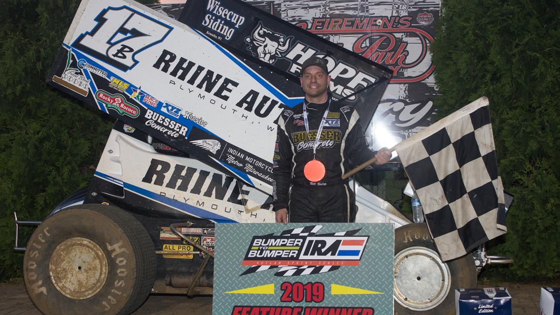 Balog Collects Third IRA Victory of 2019