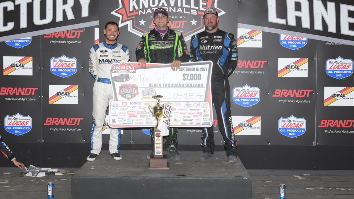 Tyler Erb Jets to victory on Late Model Knoxville Nationals Night One