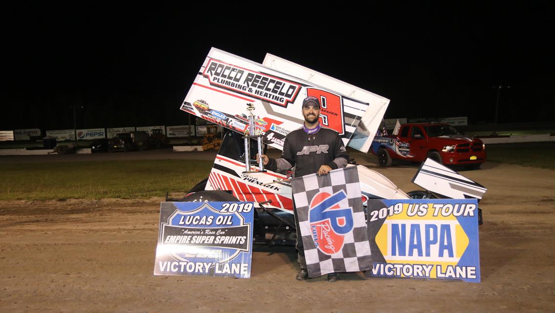 PIENIAZEK WINS FIRST CAREER LUCAS OIL EMPIRE SUPER SPRINT FEATURE