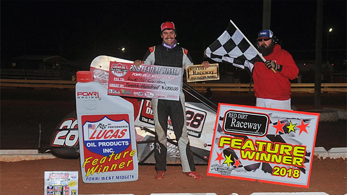 McCarthy Aces POWRi West at Red Dirt Raceway