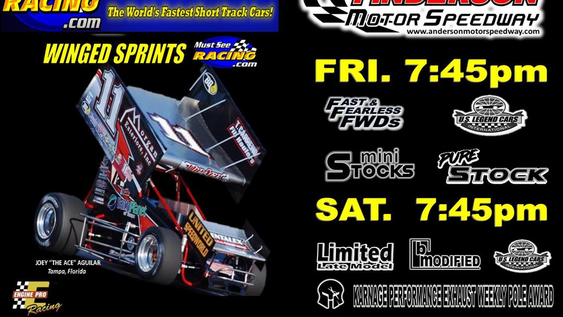 NEXT EVENT:  Must See Racing Sprint Cars May 14th &amp; 15th 7:45pm