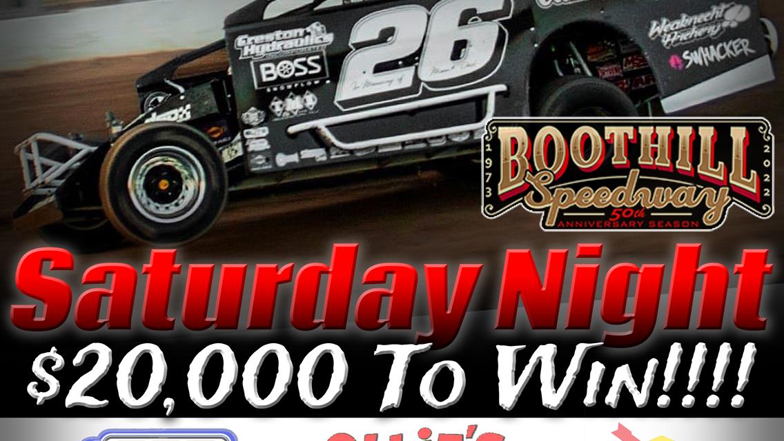 Friday night&#39;s Cajun Swing event has been rained out.  Saturday night&#39;s $20,000 To-Win STSS Program start time moved to 6 PM.