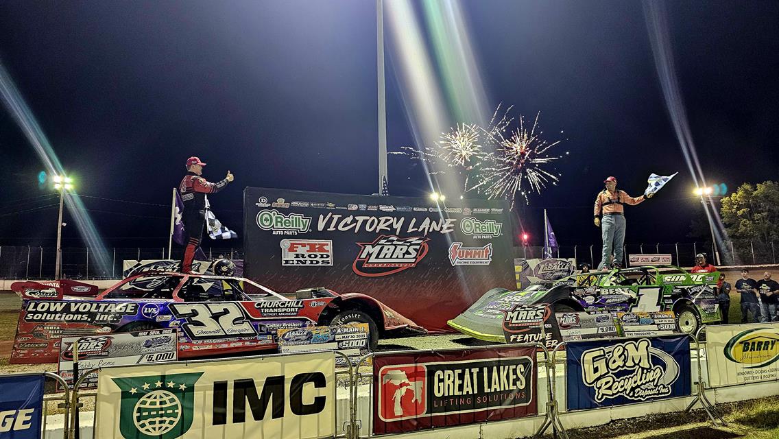Pierce &amp; Erb Go Nose-to-Nose in Victory Lane at LaSalle Speedway