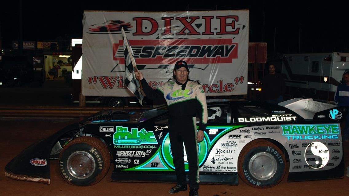 Late Race Rally Gives Scott Bloomquist Lucas Oil Late Model Dirt Series 17th Annual Dixie Shootout Win