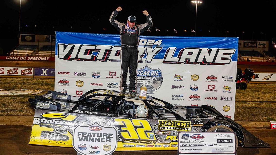 Chris Simpson captures opening-night win at 10th annual Lucas Oil MLRA Ron Jenkins Memorial