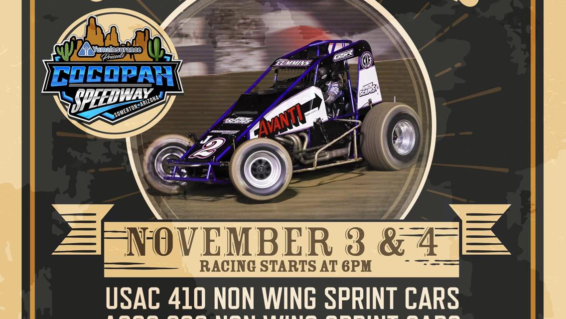 The 56th Annual Western World Championships will return to Cocopah Speedway, November 3rd &amp; 4th. 2023