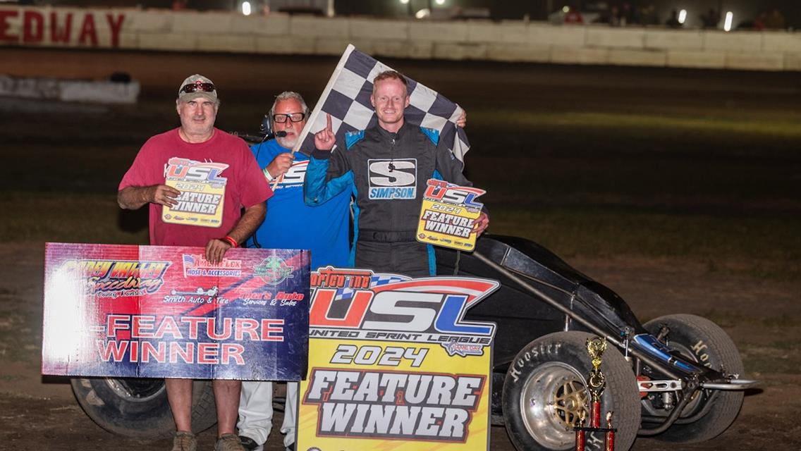 Sherrell wins USL thriller at Caney Valley Speedway