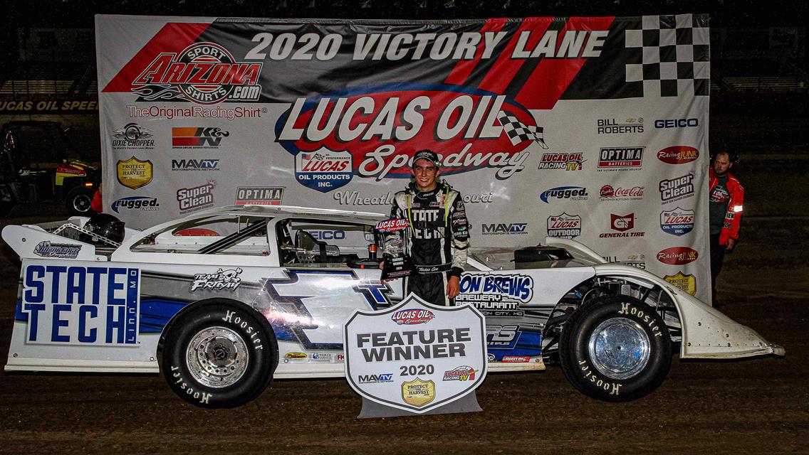 First-time winners Salter, Cox join points leaders Reed, Jackson in Lucas Oil Speedway victory lane
