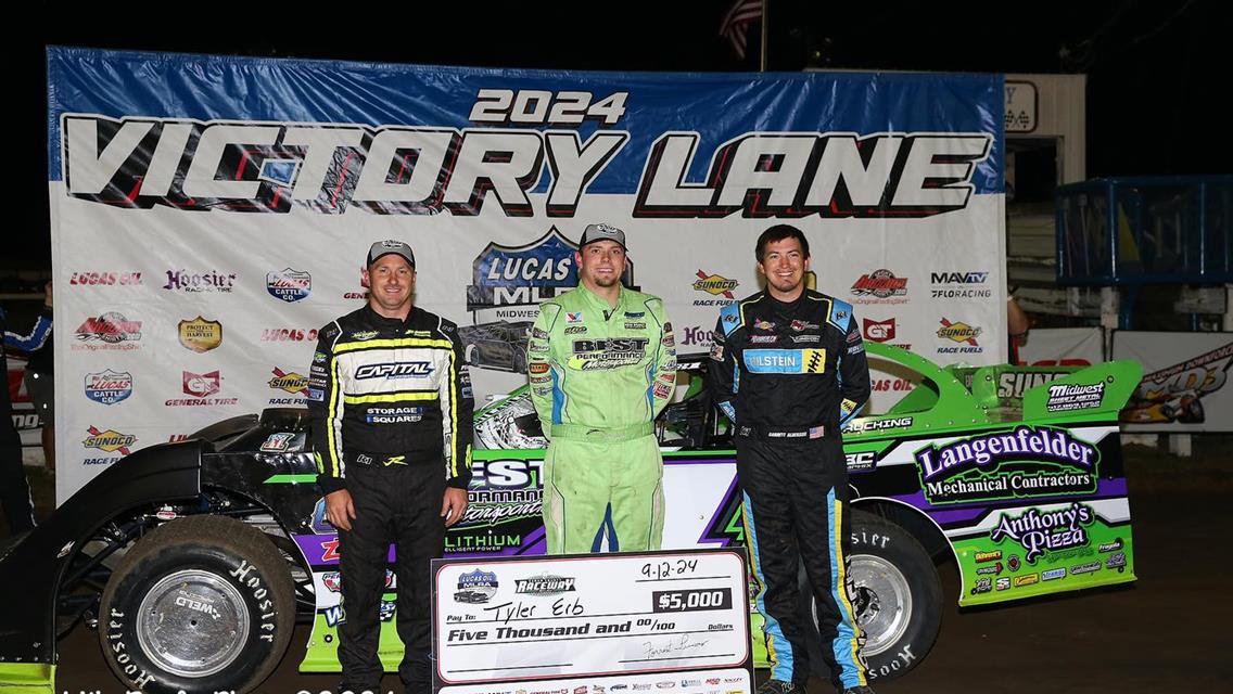 Cedar County Raceway (Tipton, IA) – Lucas Oil Midwest Late Model Racing Association – Hawkeye Land 40 – September 12th, 2024. (Mike Ruefer Photo)