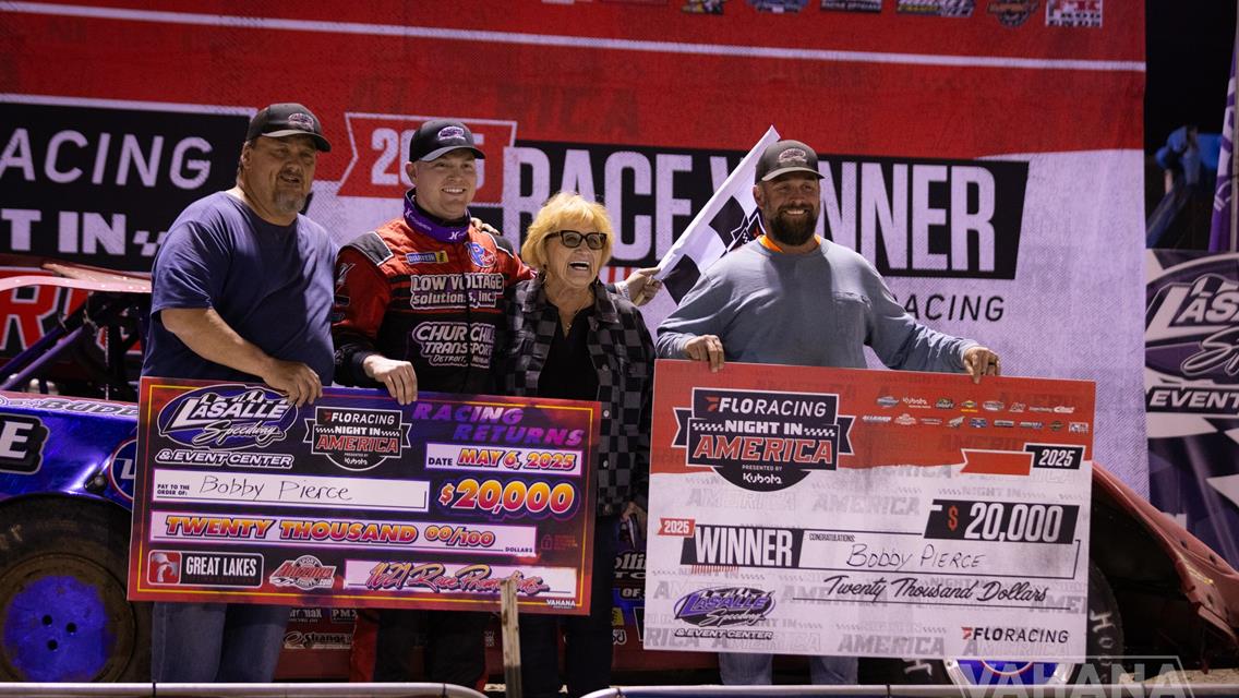 Pierce Powers to Victory in LaSalle Speedway Reopening