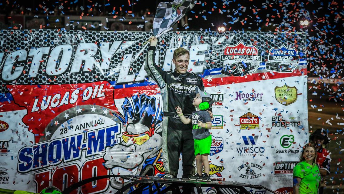 Home-state driver Payton Looney dominates in capturing Show-Me 100 at Lucas Oil Speedway