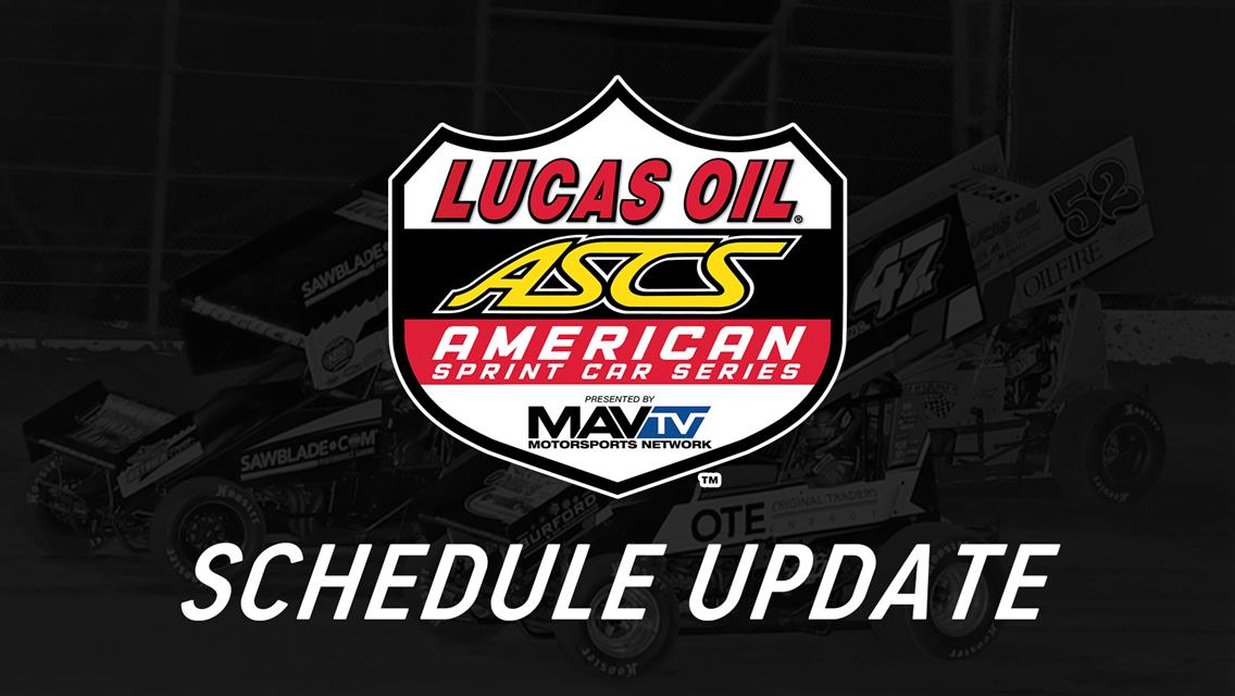 Rain Postpones Lucas Oil American Sprint Car Series Debut At Superbowl Speedway