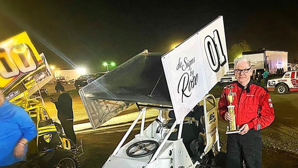 Bobby Layne Back Into POWRi MLS Victory Lane at I-35 Speedway