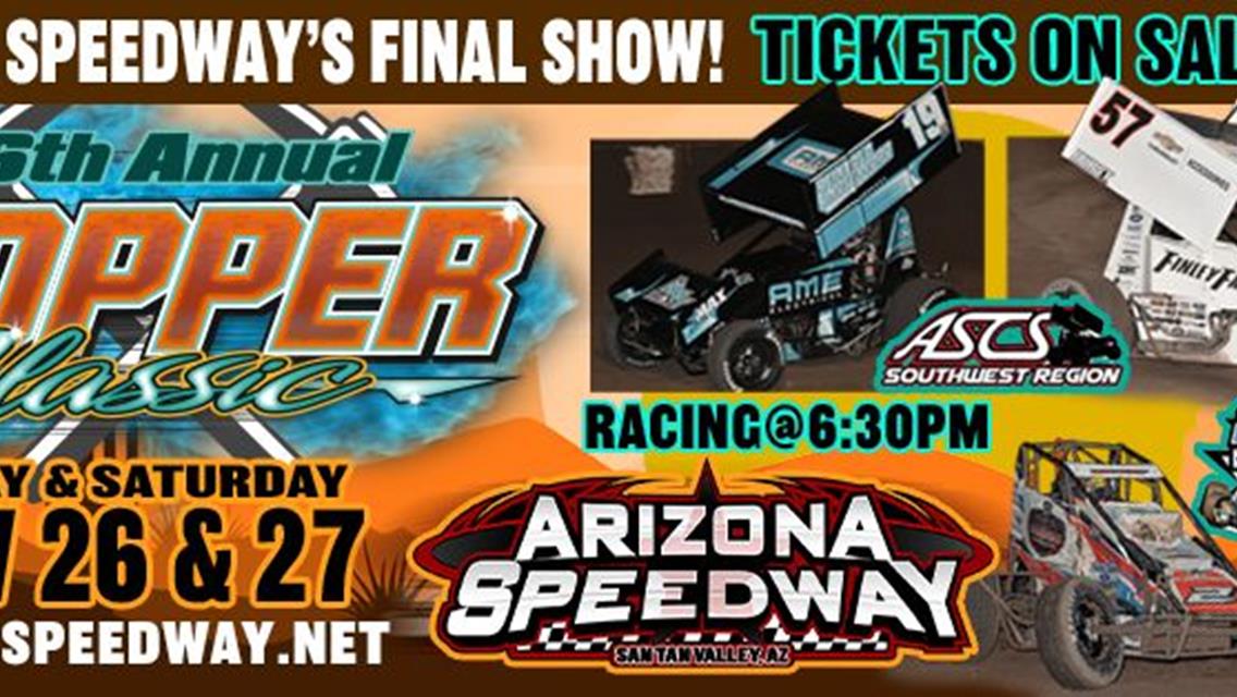 ASCS Southwest And Desert Non-Wing Headlining Copper Classic At Arizona Speedway