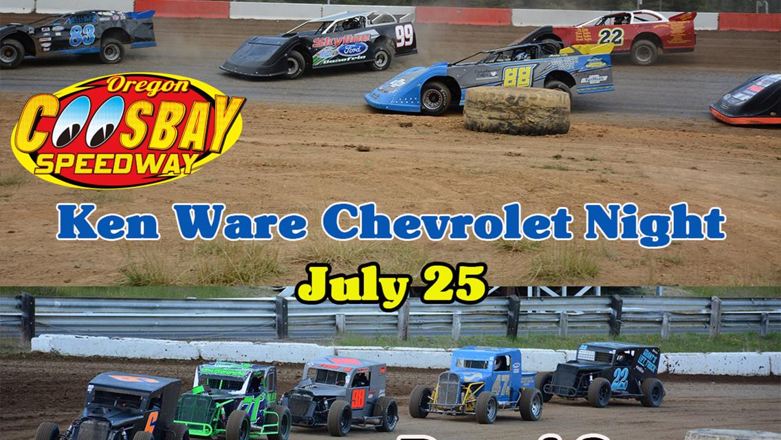Ken Ware Chevrolet Night July 25th