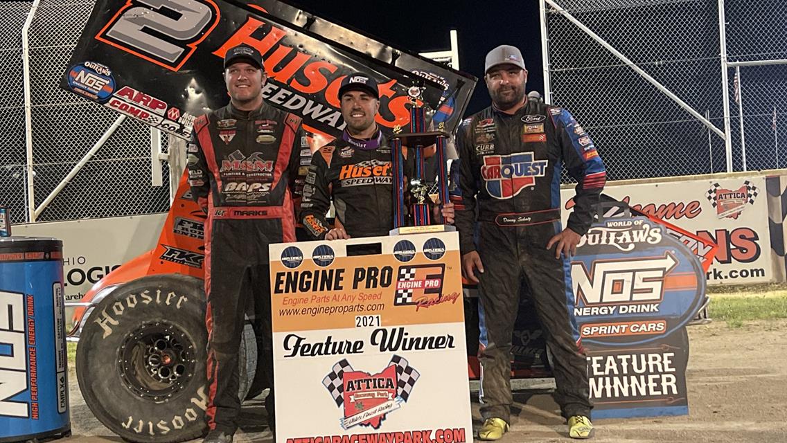 Big Game Motorsports and Gravel Record World of Outlaws Win at Attica Raceway Park