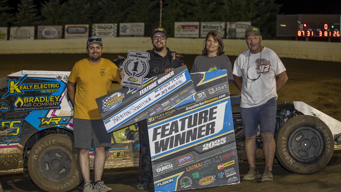 Kerrigan Doubles up plus Schnitzer,and Miller win at Grays Harbor Raceway