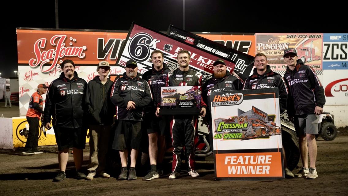 Kaleb Johnson Continues Winning Streak at Huset’s Speedway