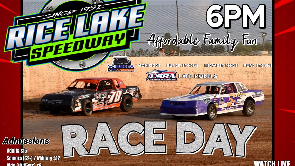 Rice Lake Speedway Races Tonight