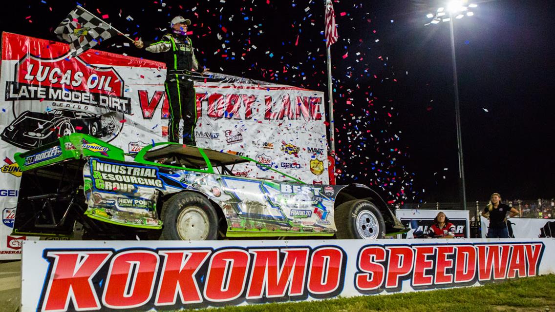 Tyler Erb triumphs in Lucas Oil Late Model thriller at Kokomo