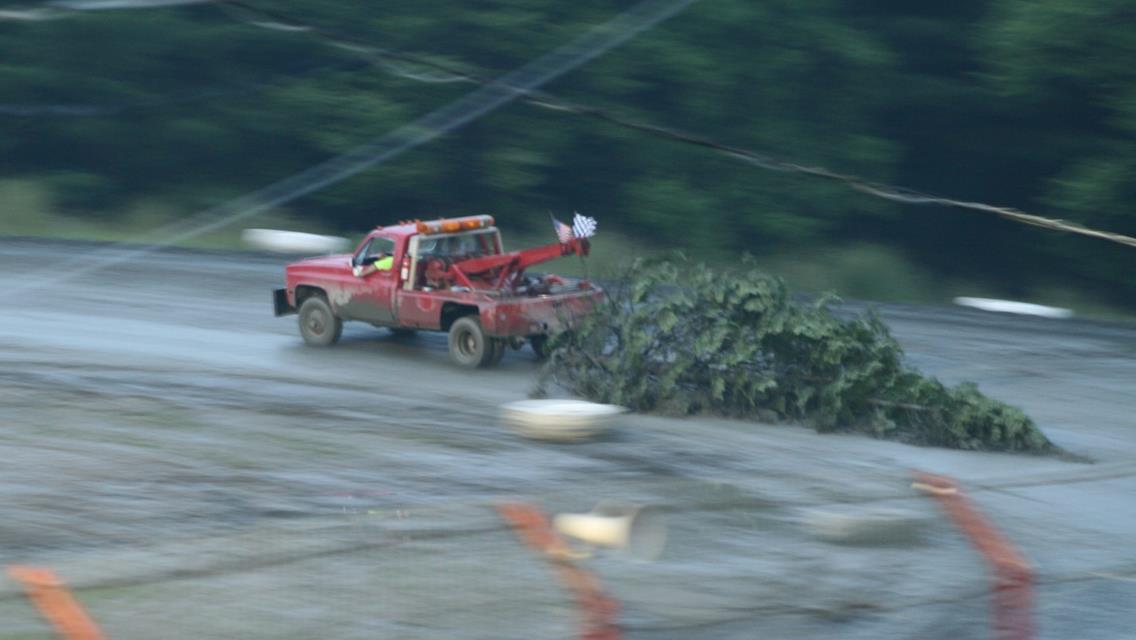 Mother Nature claims the victory at Bear Ridge Speedway postponing the DIRTcar series East Sportsman event To the disappointment of a packed house and