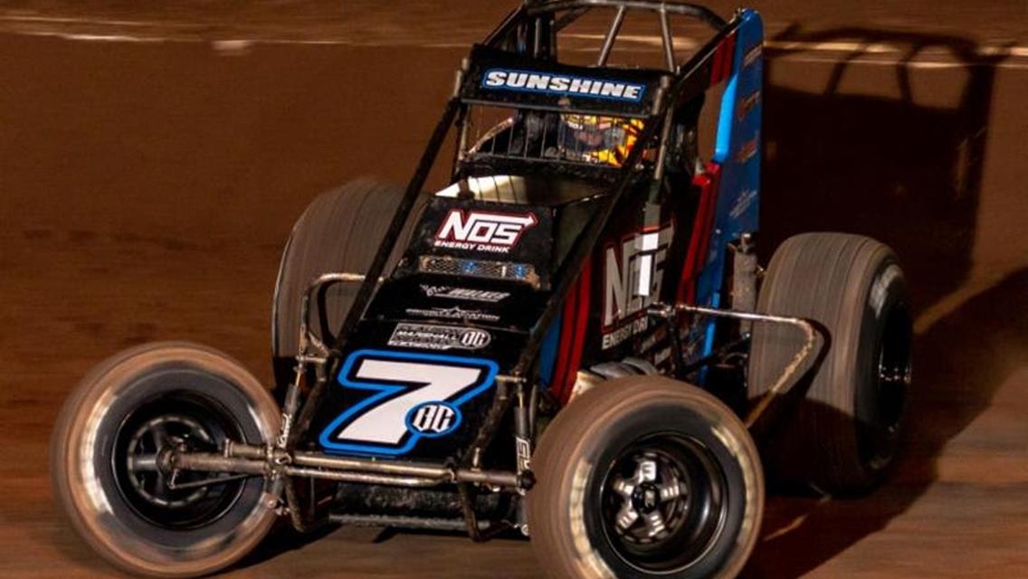 Courtney fast on Oval Nationals practice night