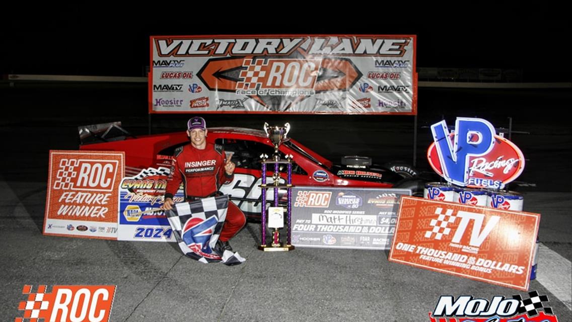 MATT HIRSCHMAN SCORES BIG WIN AT EVANS MILLS RACEWAY PARK IN RACE OF CHAMPIONS MODIFIED SERIES COMPETITION