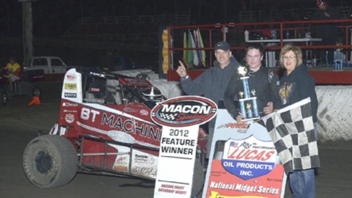 Thomas Wins, Anderson’s 2nd Keeps Title Popes Alive in POWRi National Midgets, Beckinger Takes Micro Victory