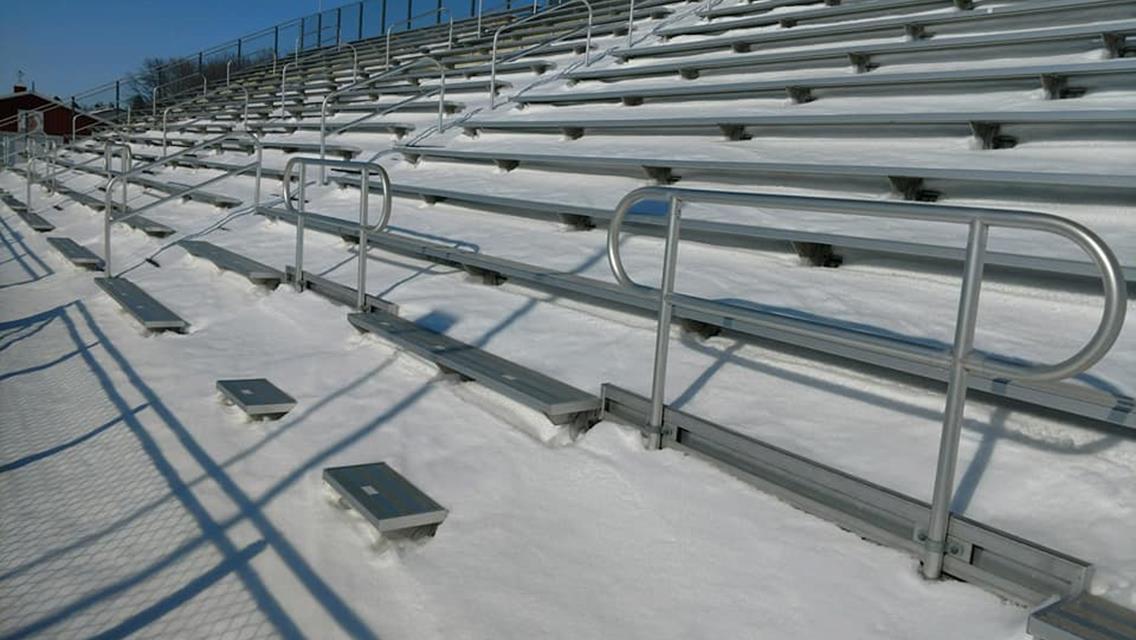 Large Amount of Snow at Murray County Speedway