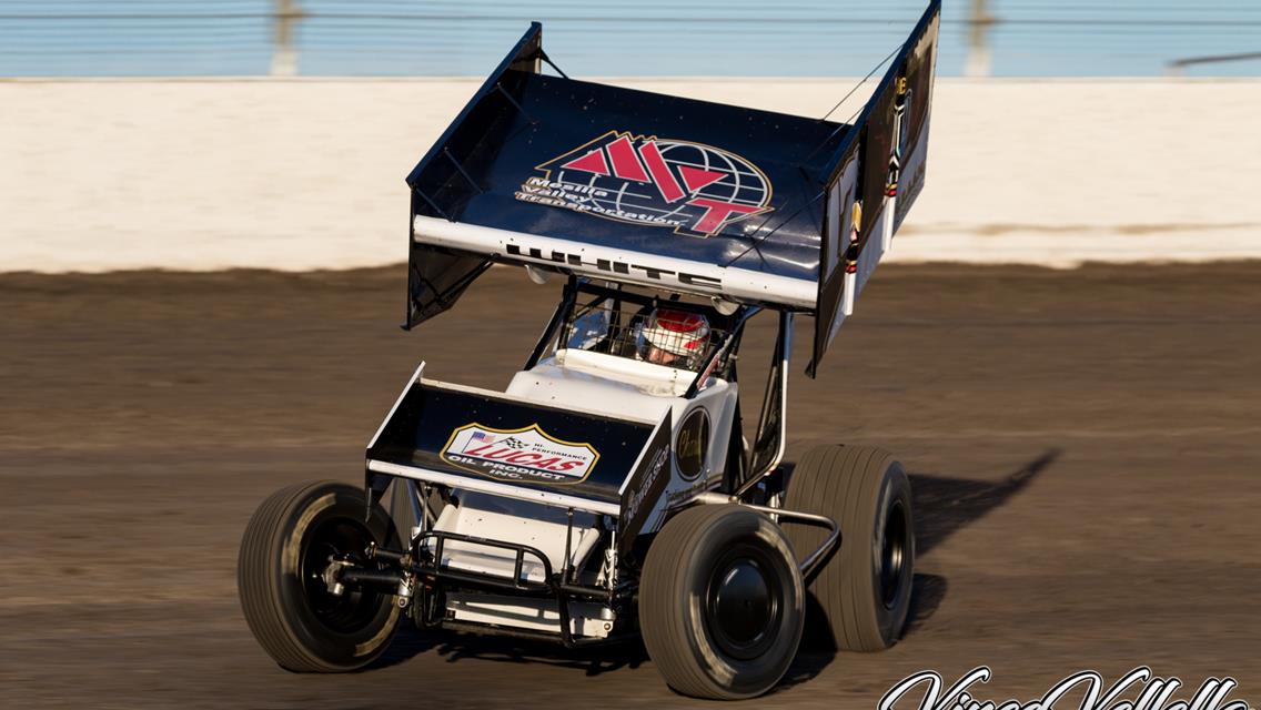 White Learns During Night of Testing at Knoxville Raceway