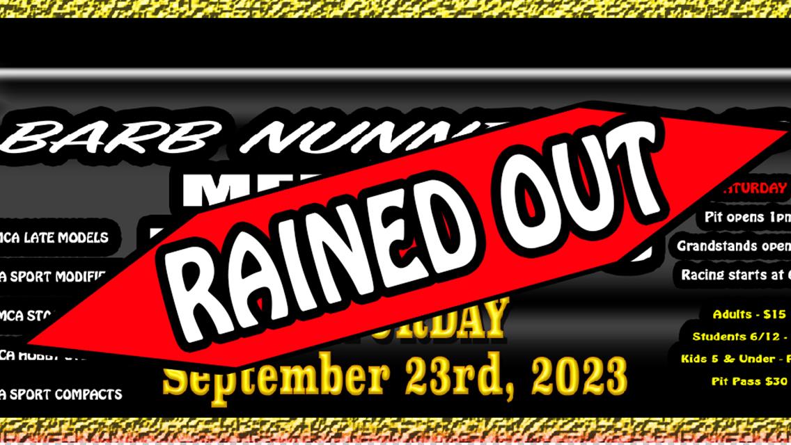 MCCOOL 100 RAINED OUT