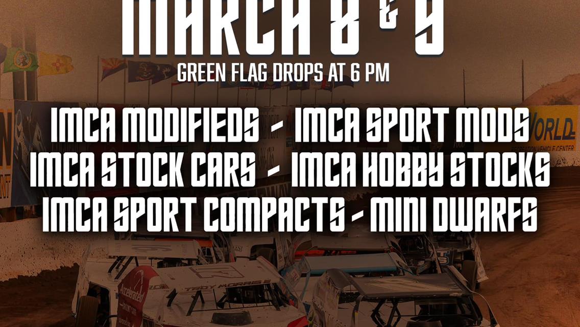 Speedway Motors IMCA Weekly Racing Series back in action March 8th and 9th