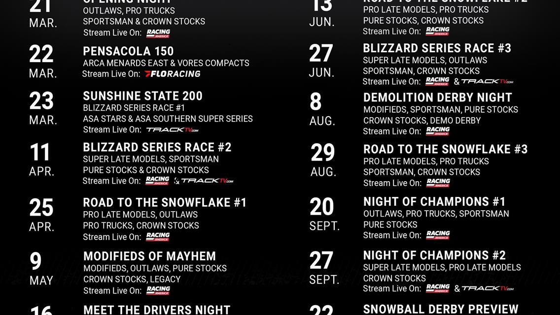 2025 Schedule With TV Live Steaming Source