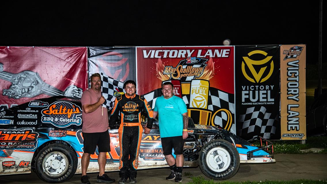 Thornton goes to Victory Lane, with Kaplan, Avila, Graham, Masengarb, and Bunch also taking checkers