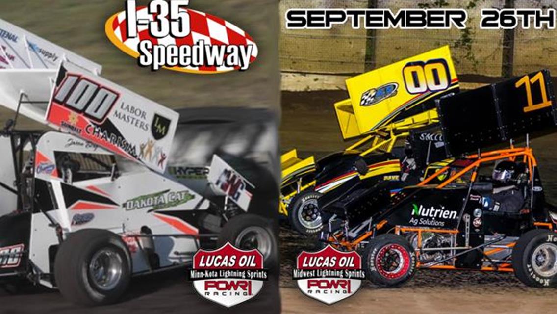 POWRi Lightning Sprint Leagues to Battle at I-35 Speedway